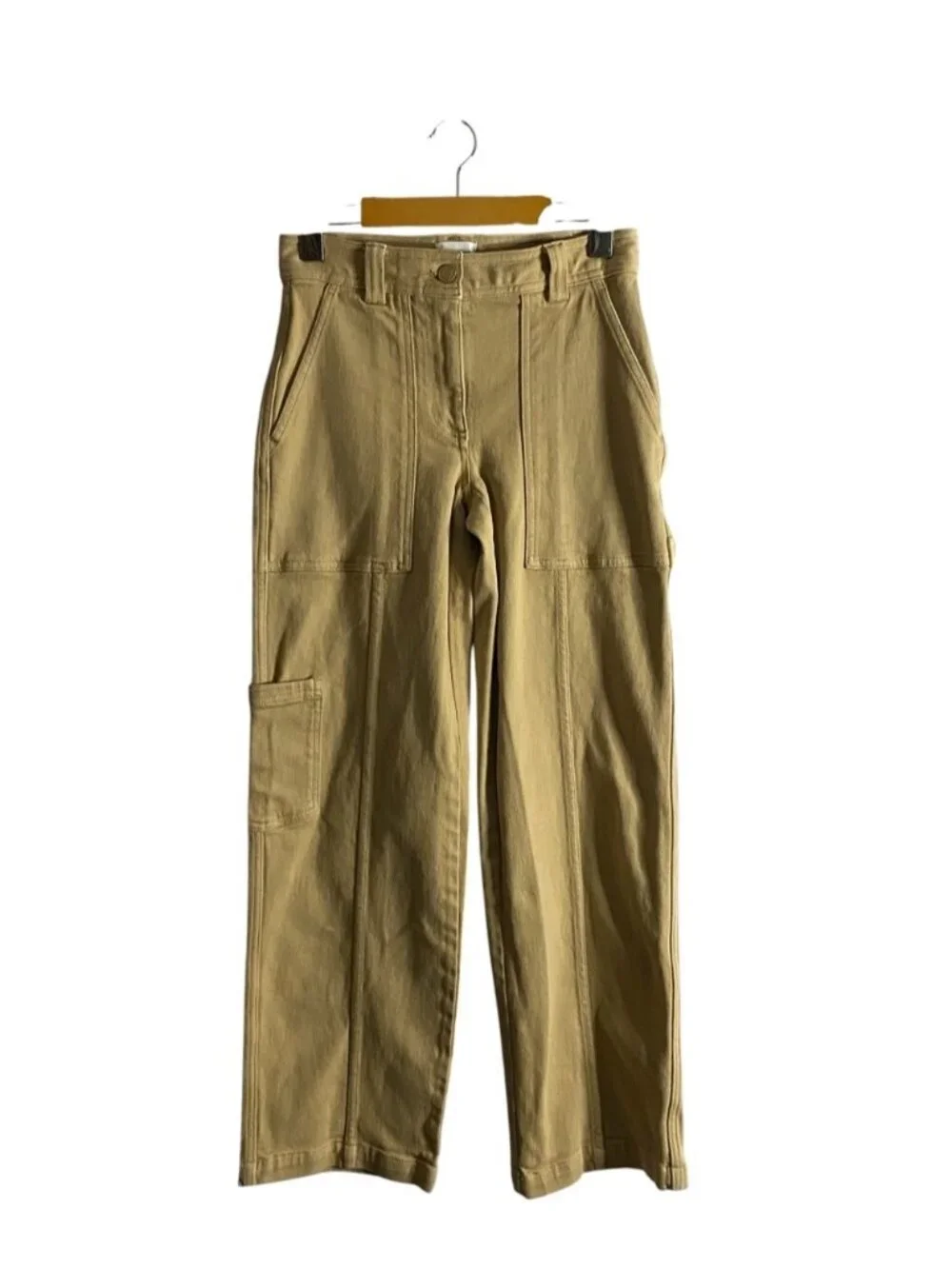 Aritzia x Sunday Best Women's Khaki/Tan Utility Straight Fit Cargo Pants